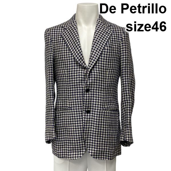 ◇ デペトリロ De Petrillo テーラードジャケット ブレザー 長袖 千鳥