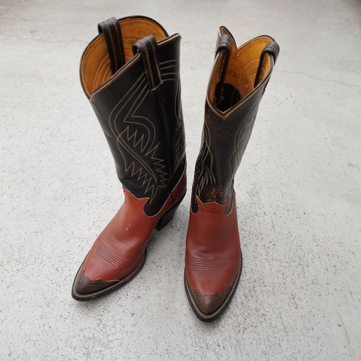 Tony Lama ウエスタンブーツ ブラウン レザー TONY LAMA トニーラマ レザー ウエスタン ブーツ カウボーイ バイカー
