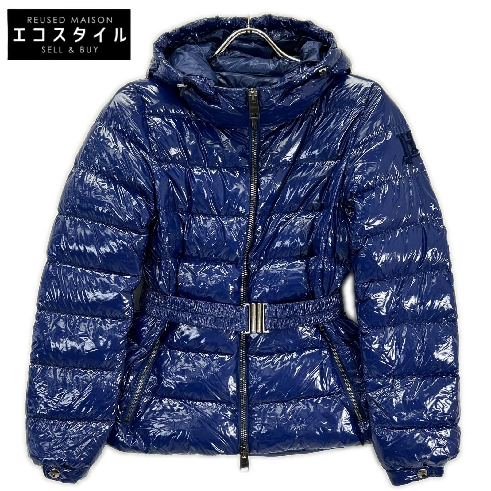 HERNO　ヘルノ　PI1350D ブルー GLOSS BELTED BOMBER/パテッド ダウンジャケット　40 27,257円