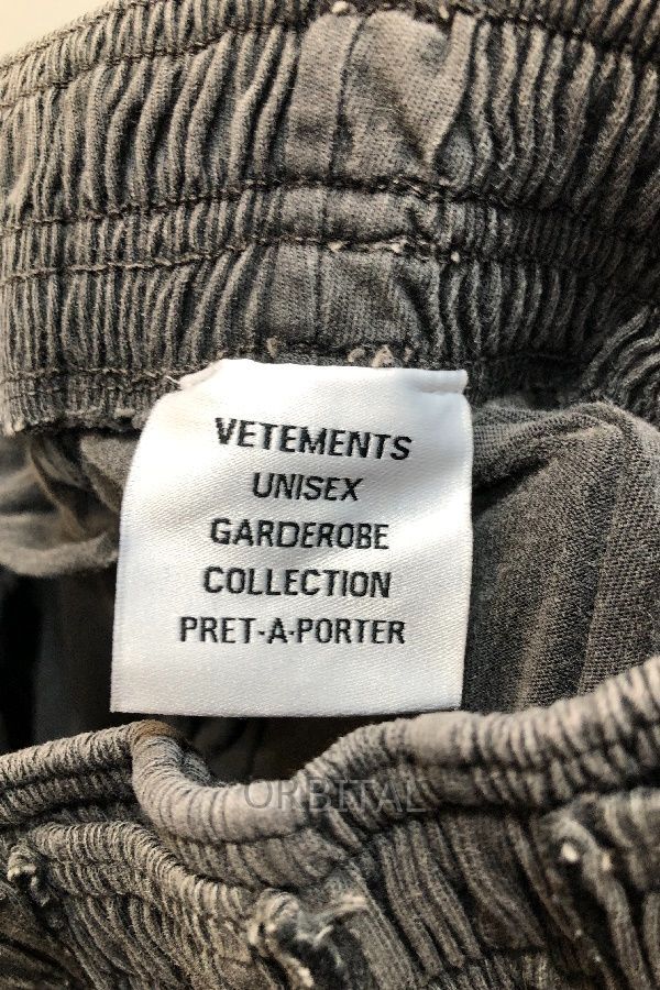 経堂) vetements ヴェトモン カットアップ スウェット ロングパンツ
