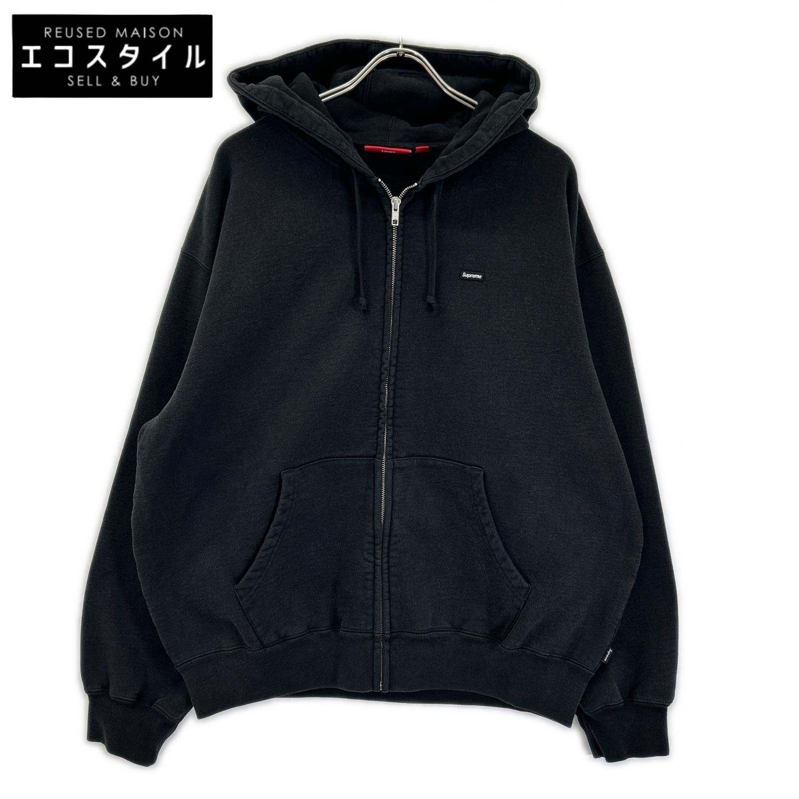 Supreme　シュプリーム　26SS ブラック Small Box Zip Up Hooded Sweatshirt スモールボックスロゴ ジップアップフーディ　L