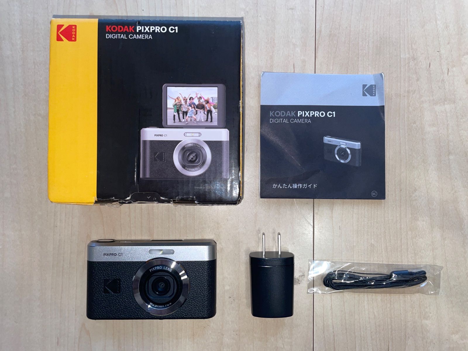 KODAK コダック PIXPRO C1 デジタルカメラ 単焦点レンズ 180度チルトモニター 動作確認済み 美品 即日発送 _351