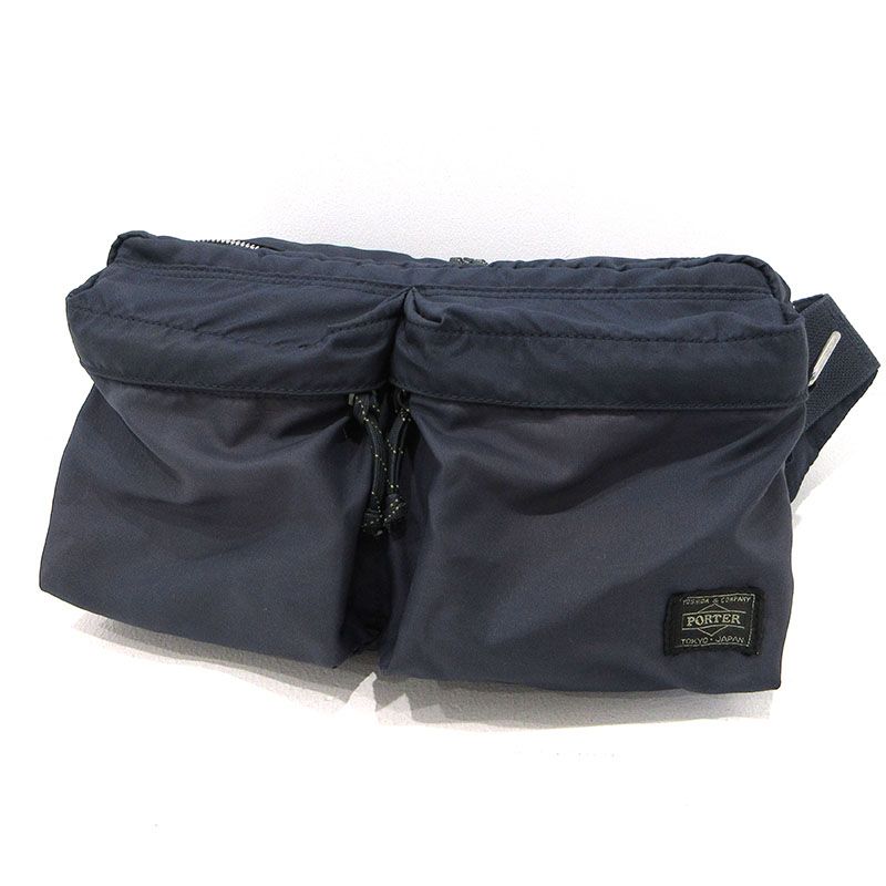 【三重本店】 中古 PORTER | ポーター ウエストバッグ FORCE 2WAY WAIST BAG ショルダーバッグ 855-07418 ネイビー 【121】