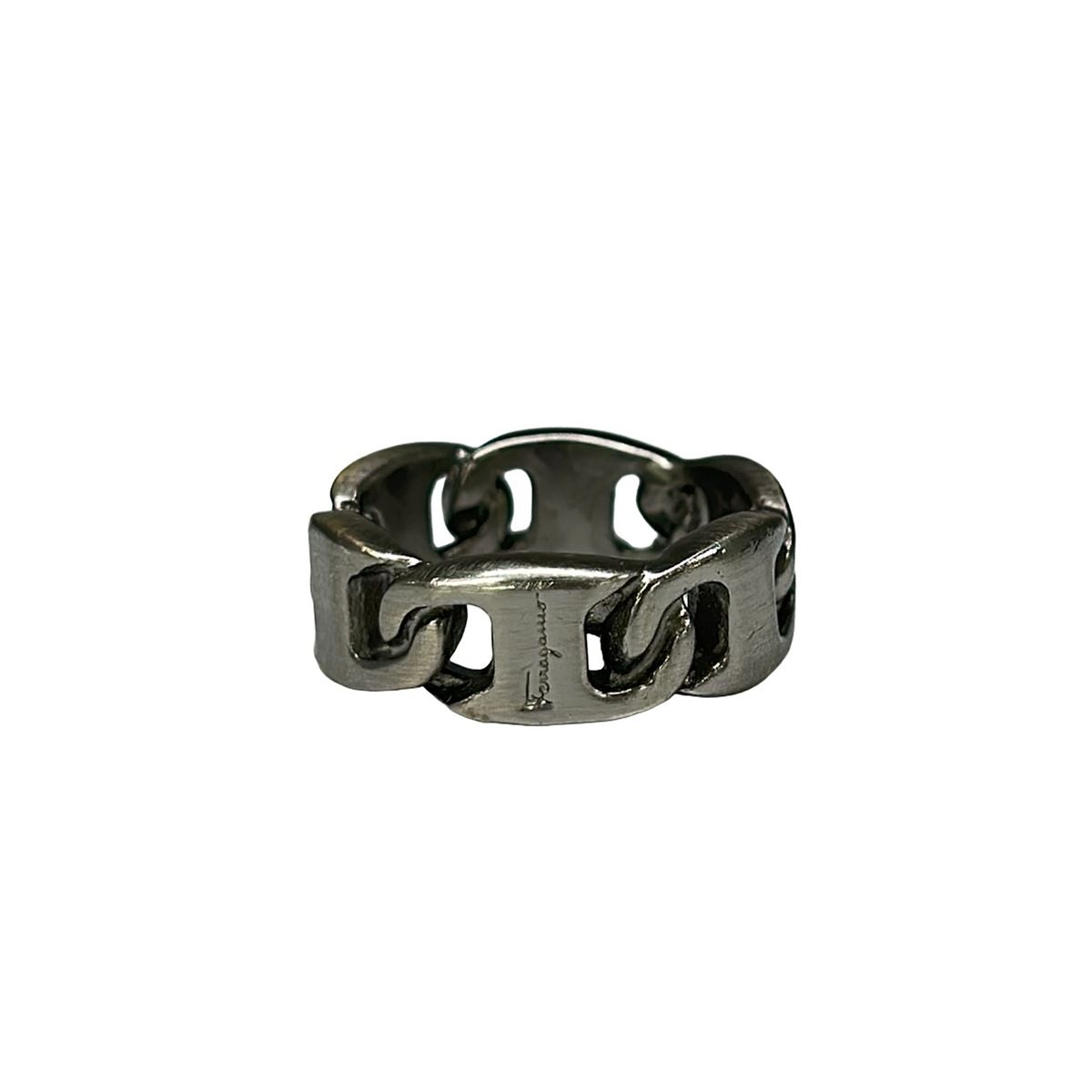 FERRAGAMO/SalvatoreFerragamo(サルバトーレフェラガモ) スカーフリング美品 - シルバー ヴァラ