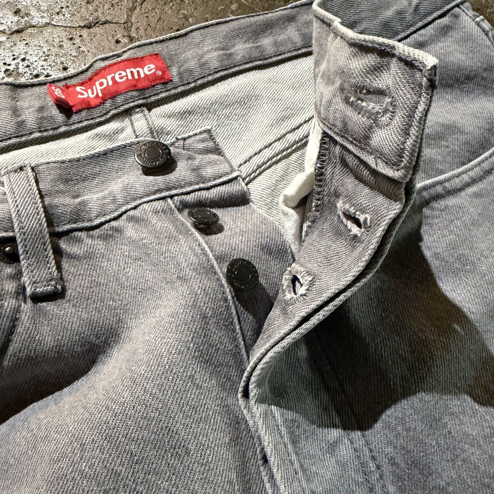 Supreme USA製 Washed Black Jean ワングラム グレー 30 シュプリーム