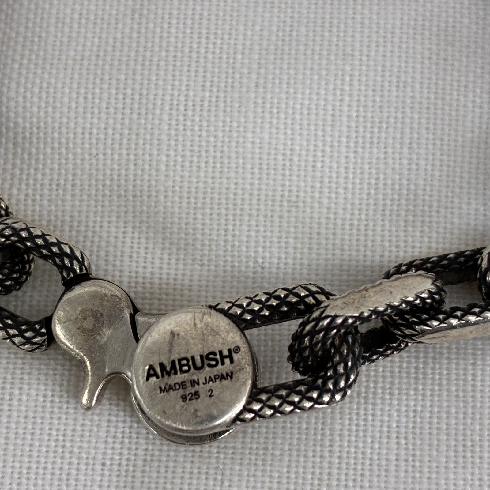 S1536 AMBUSH◎small textured chain ブレスレット SV925 アンブッシュ