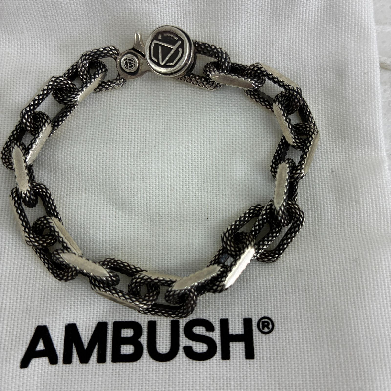 S1536 AMBUSH◎small textured chain ブレスレット SV925 アンブッシュ