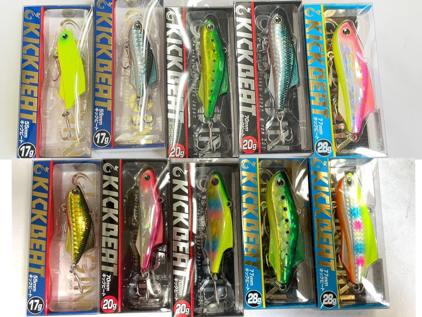 【新品アウトレット】ロンジン キックビート １７ｇ ２０ｇ ２８ｇ １０個セット ネコポス送料無料 まとめ買い特価 シーバス ハードルアー ソルトプラグ ＬＯＮＧＩＮ ＫＩＣＫＢＥＡＴ ＦＲＡＮＫＹ ＷＡＫＥＹ ＢＯＯ【０７】