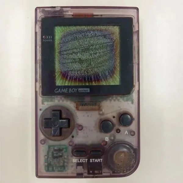 ジャンク品】ゲームボーイポケット クリアパープル MGB-001 #m00571