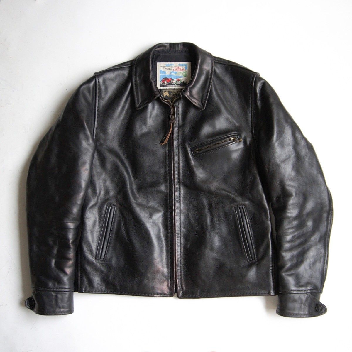 ビッグサイズ42/美品】AERO LEATHER【ハーフベルト ホースハイド