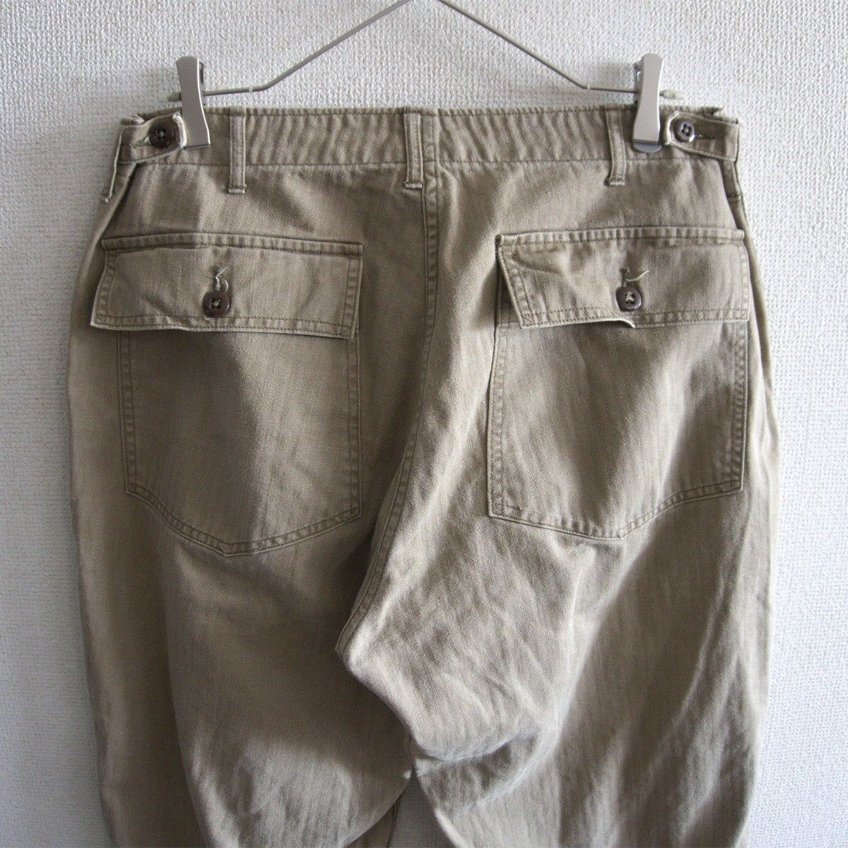 美品】 WAREHOUSE【Lot 1086 ヘリンボーン ベイカーパンツ HBT
