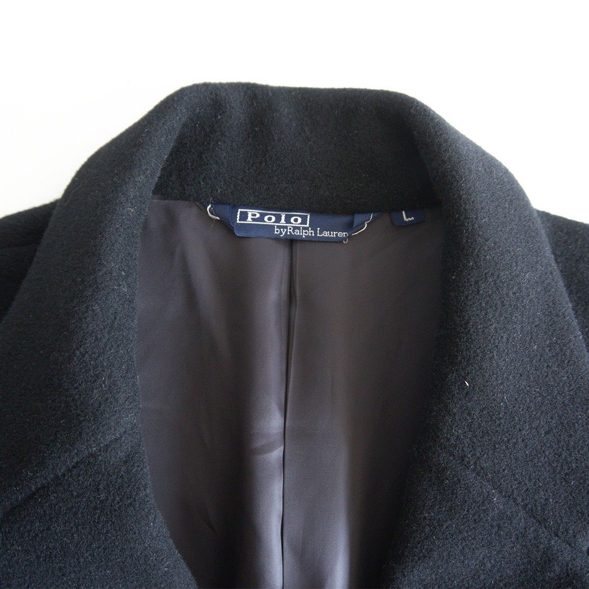 美品/90s】POLO RALPH LAUREN 【ウール チェスター コート】L ブラック