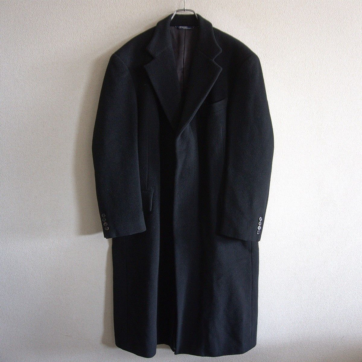 美品/90s】POLO RALPH LAUREN 【ウール チェスター コート】L ブラック