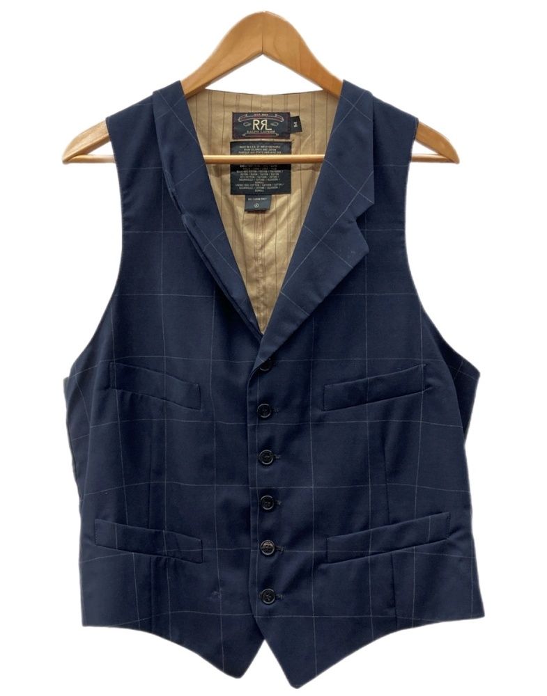 ダブルアールエル RRL 90s Lapeled Vest ラペルド ベスト ボタン