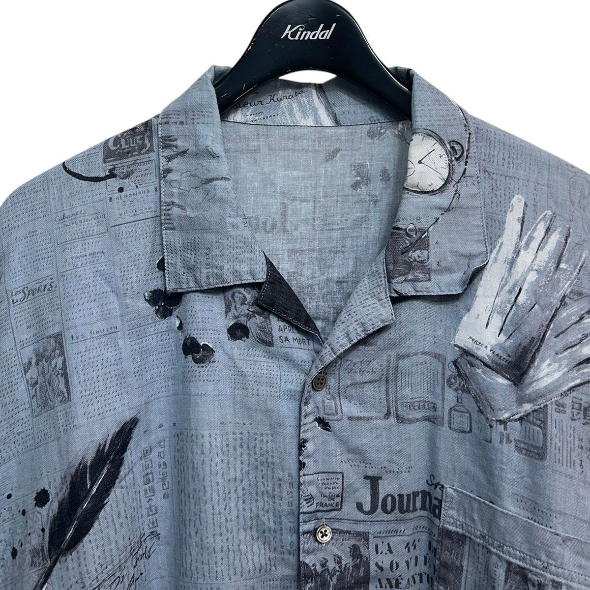 Porter Classic MONSIEUE KURATA COTTON LINEN SHORT SLEEVE SHIRT