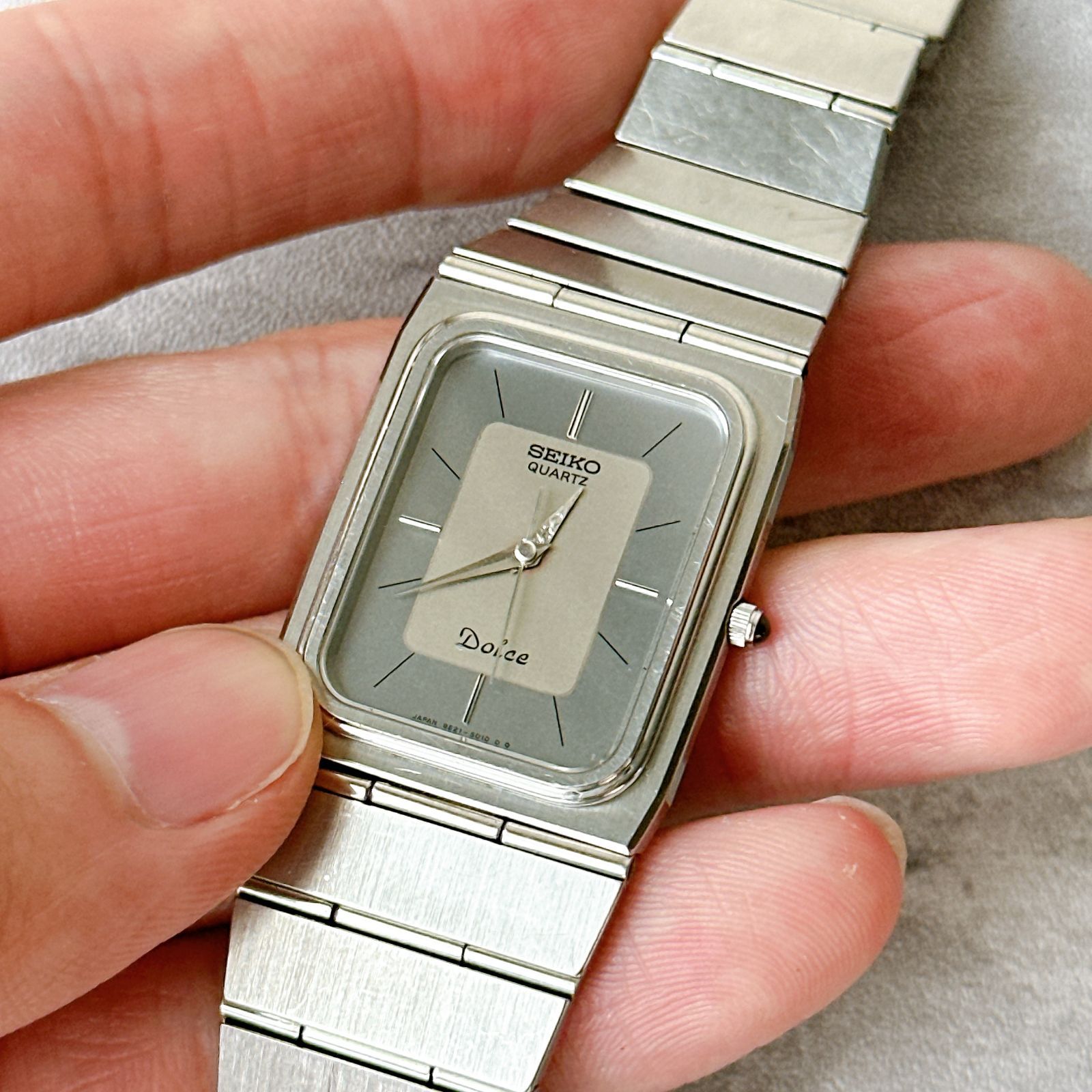 SEIKO Dolce セイコー ドルチェ 9521-5000 クォーツ スクエア 一体型