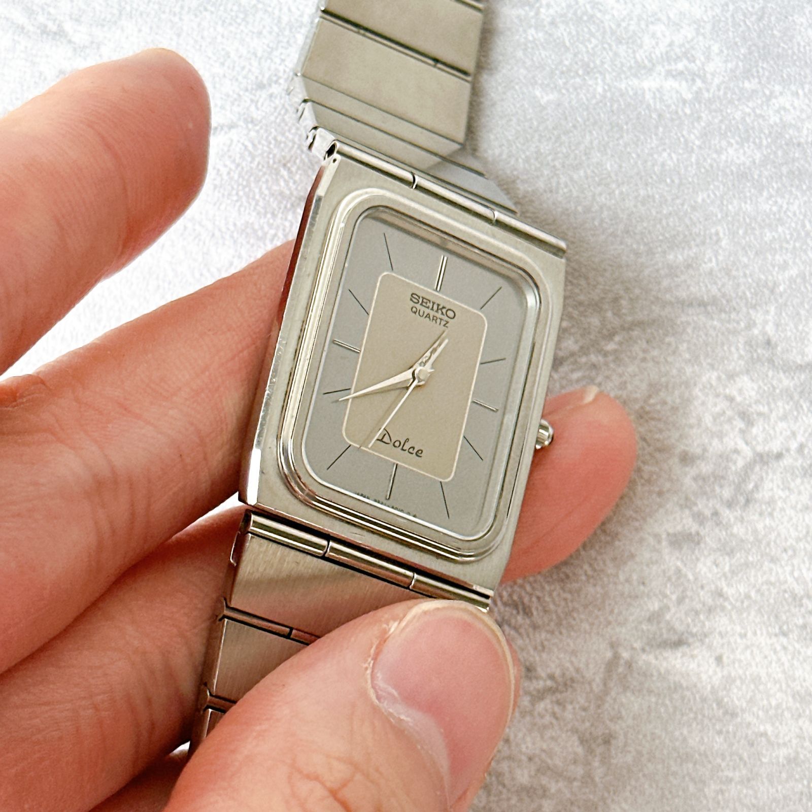 SEIKO Dolce セイコー ドルチェ 9521-5000 クォーツ スクエア 一体型