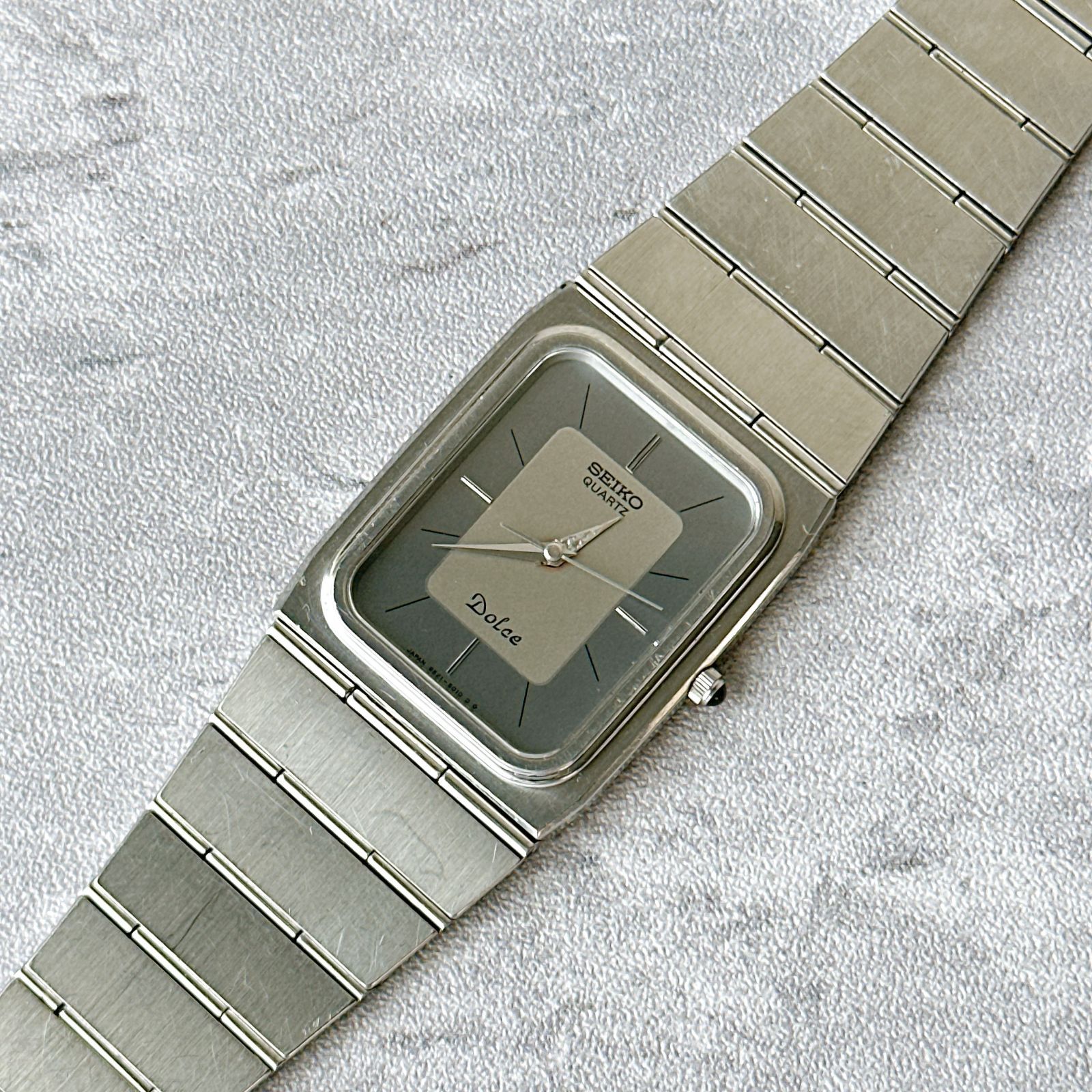 SEIKO Dolce セイコー ドルチェ 9521-5000 クォーツ スクエア 一体型