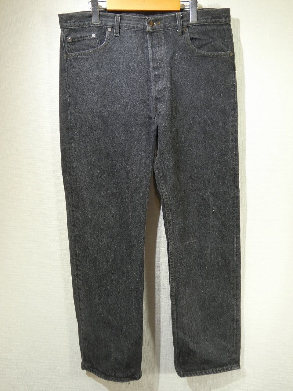 毛羽立ち ゴールデンサイズ USA製 80s ビンテージ Levi's リーバイス 501 0658 先染め ブラック デニム パンツ ジーンズ 36×30 90s 70s
