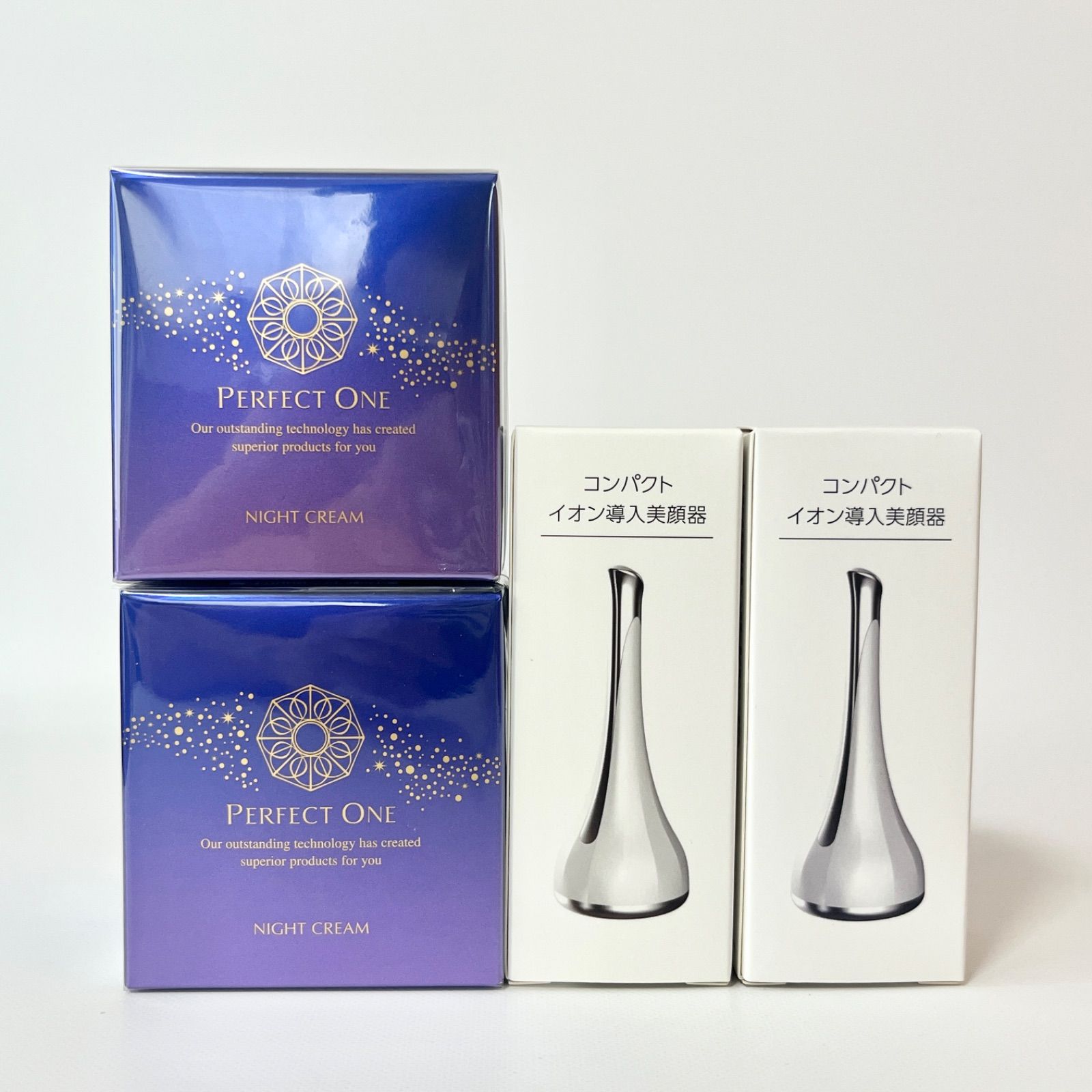 コンパクトイオン導入美顔器付】PERFECT ONE NIGHT CREAM WRINKLE