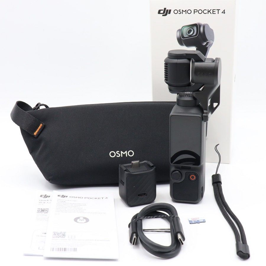 【美品】DJI Osmo Pocket 4 スタンダードコンボ OP4402 1インチCMOS SDカード付き ポケットジンバルカメラ 本体 44,352円