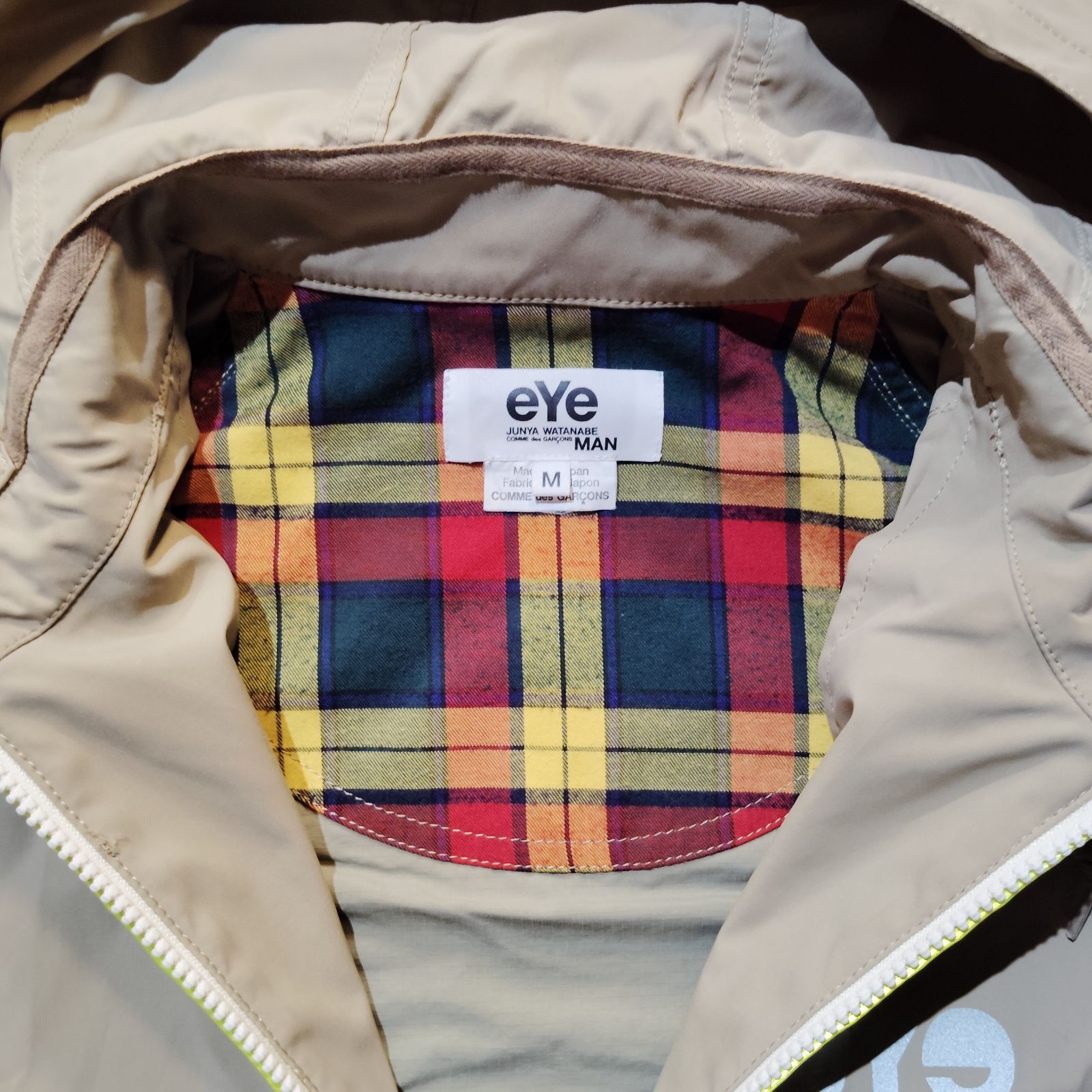 eYe JUNYA WATANABE MAN 18aw リフレクターデザイン ハーフジップ