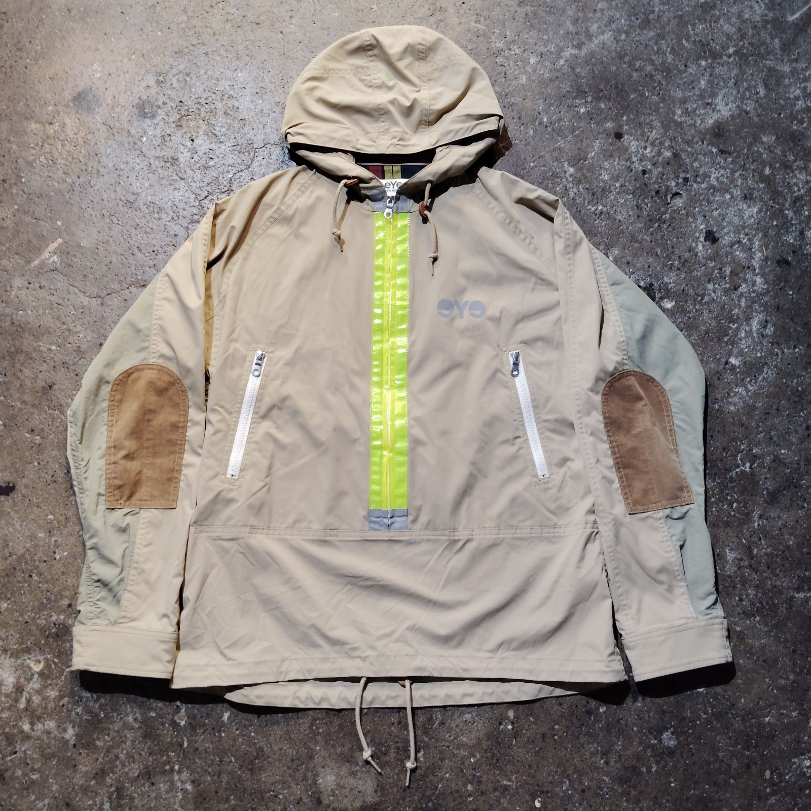 【希少】ジュンヤワタナベマン 2018AW リフレクター ワークパンツ S eYe JUNYA WATANABE MAN 18aw リフレクターデザイン ハーフジップ