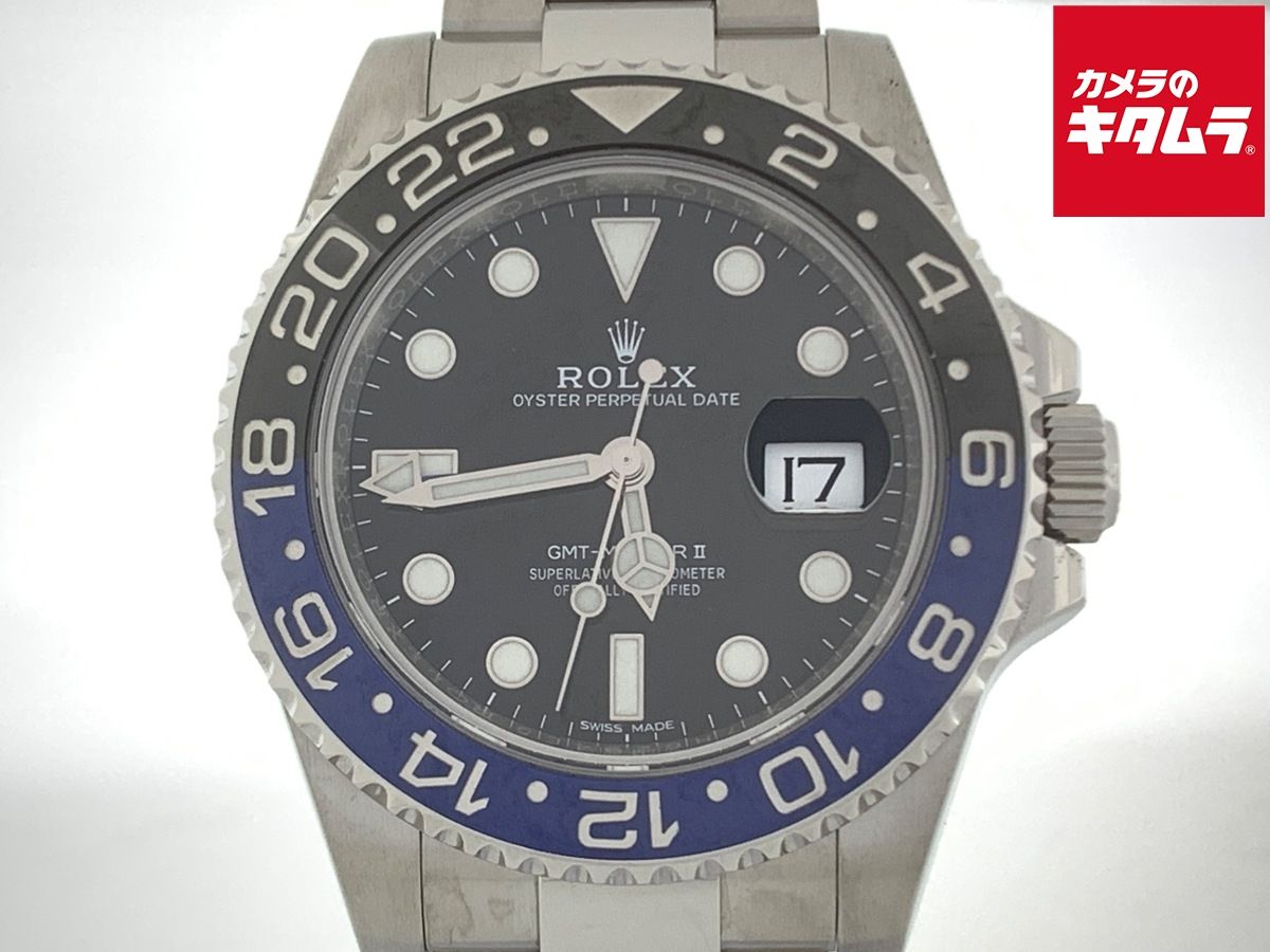 【中古】 【良品】 ロレックス(ROLEX) GMTマスターII ブラック 116710BLNR ステンレス ブラック/ブルーベゼル