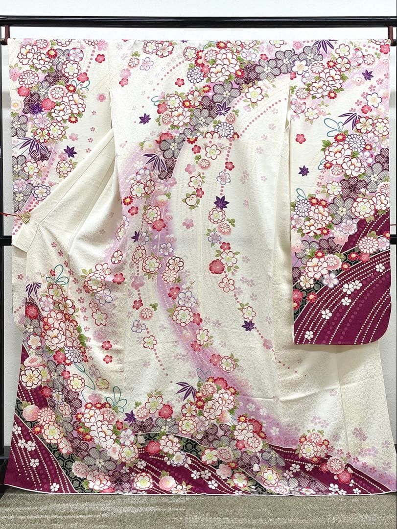振袖 やまと扱い 紋意匠 牡丹 身丈165cm 撥水加工済 HKT241 26,270円