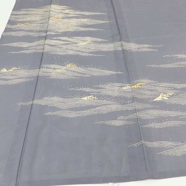 百華❀Y5365◆美品 夏着物 一つ紋 絽 波頭 正絹 手縫い仕立て 訪問着 百華❀Y5365◆美品 夏着物 一つ紋 絽 波頭 正絹 手縫い仕立て 訪問着