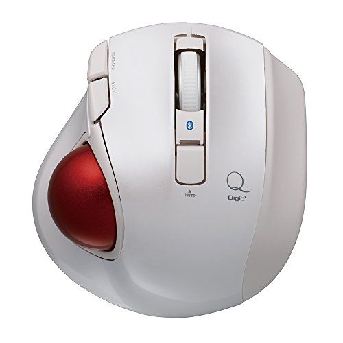 ナカバヤシ(Nakabayashi)Digio2 トラックボールマウス 小型 Bluetooth 5ボタン ホワイト Z8378★m