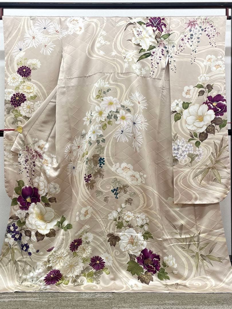 振袖 ラメ刺繍 金彩 身丈170cm 新品未使用品 MO3873