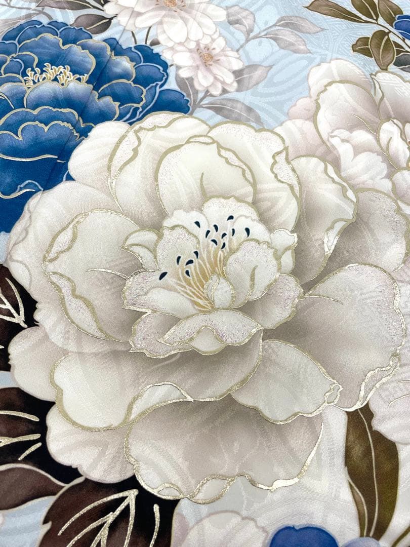 2026新作 ラメ刺繍 金彩 牡丹 新品未使用品 身丈171cm MO3868 - メルカリ
