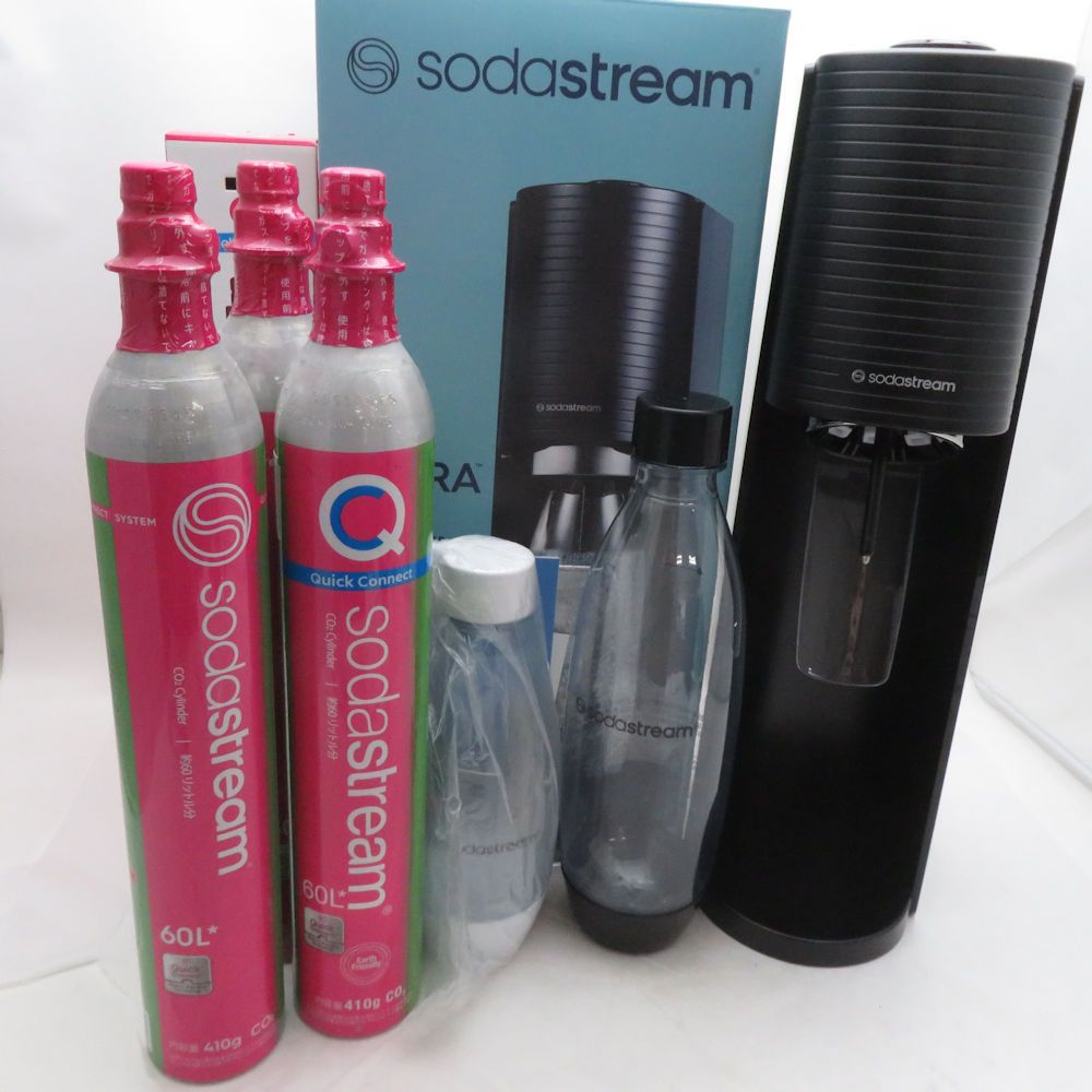 未使用 sodastream ソーダストリーム TERRA テラ 炭酸メーカー 4点 セット ソーダメーカー 炭酸水 SD242Z