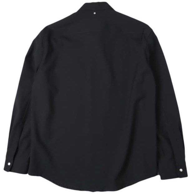 OAMC オーエーエムシー 23AW イタリア製 Ian Shirt トロピカルウール ジップアップシャツ ジャケット 23A28OAU58 LANOA028 L BLACK トップス【中古】【OAMC】 OAMC オーエーエムシー 23AW イタリア製 Ian Shirt トロピカルウール