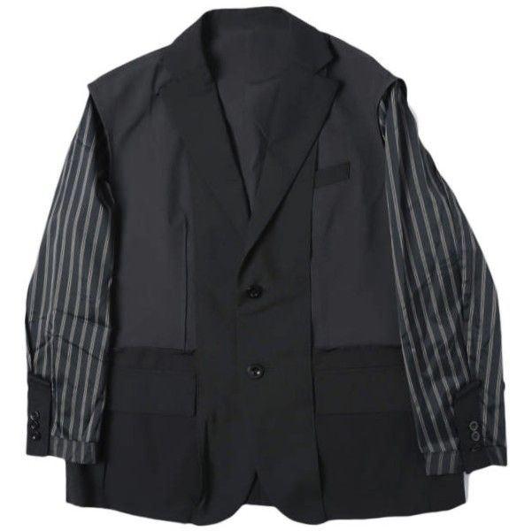 sacai サカイ 24SS 日本製 Suiting Jacket ハイブリッド スーチング