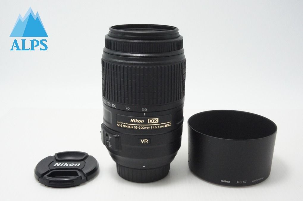 美品 Nikon ニコン AF-S DX NIKKOR 55-300mm F4.5-5.6G ED VR APS-C ズームレンズ フード付 260724c 11,385円