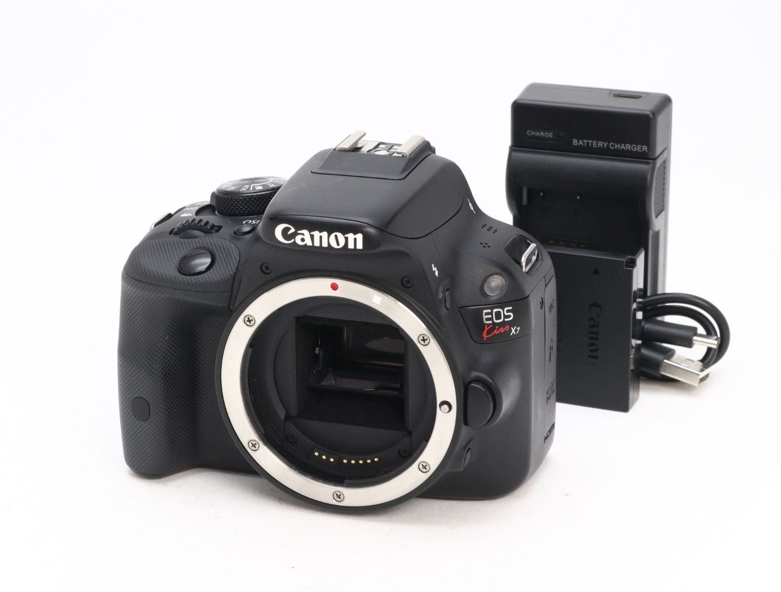 AB- (良品) Canon キヤノン EOS Kiss X7 ボディ ブラック 初期不良返品対応 66-295