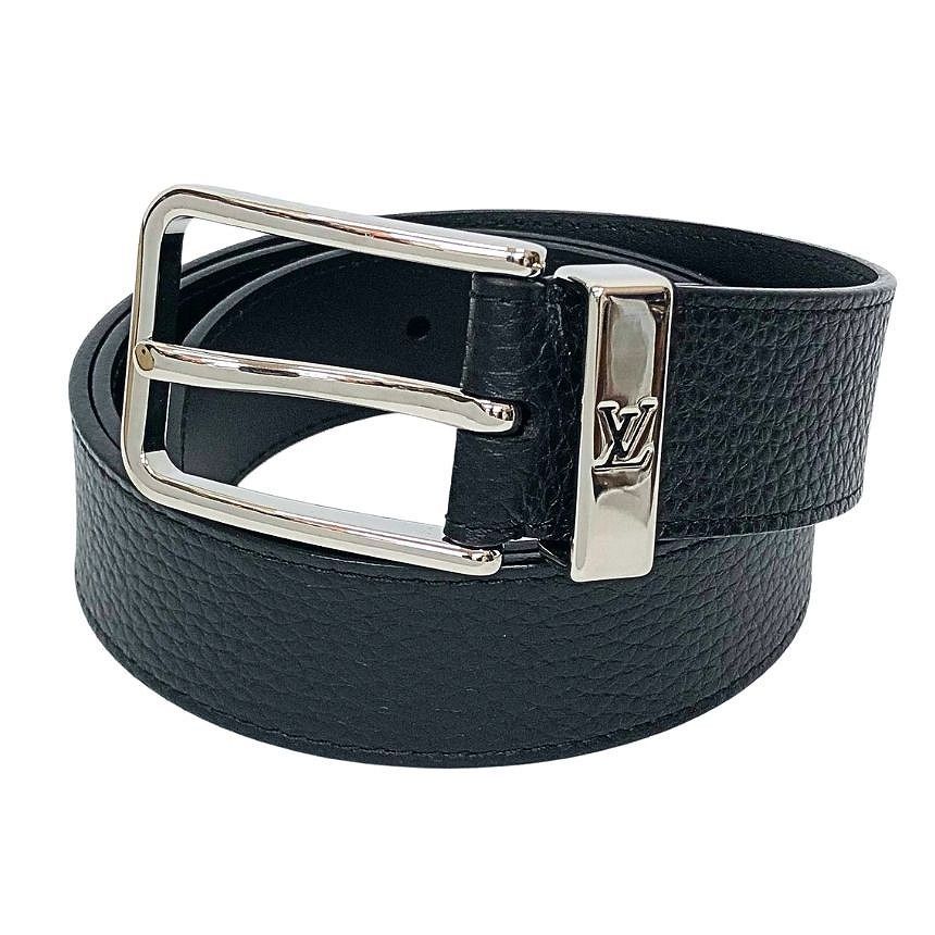 ルイヴィトン LOUIS VUITTON レザー ベルト M6065 サンチュール ポンヌフ 35MM 90サイズ ブラック 黒 メンズ 男性 新品同様 aq13189 42,757円