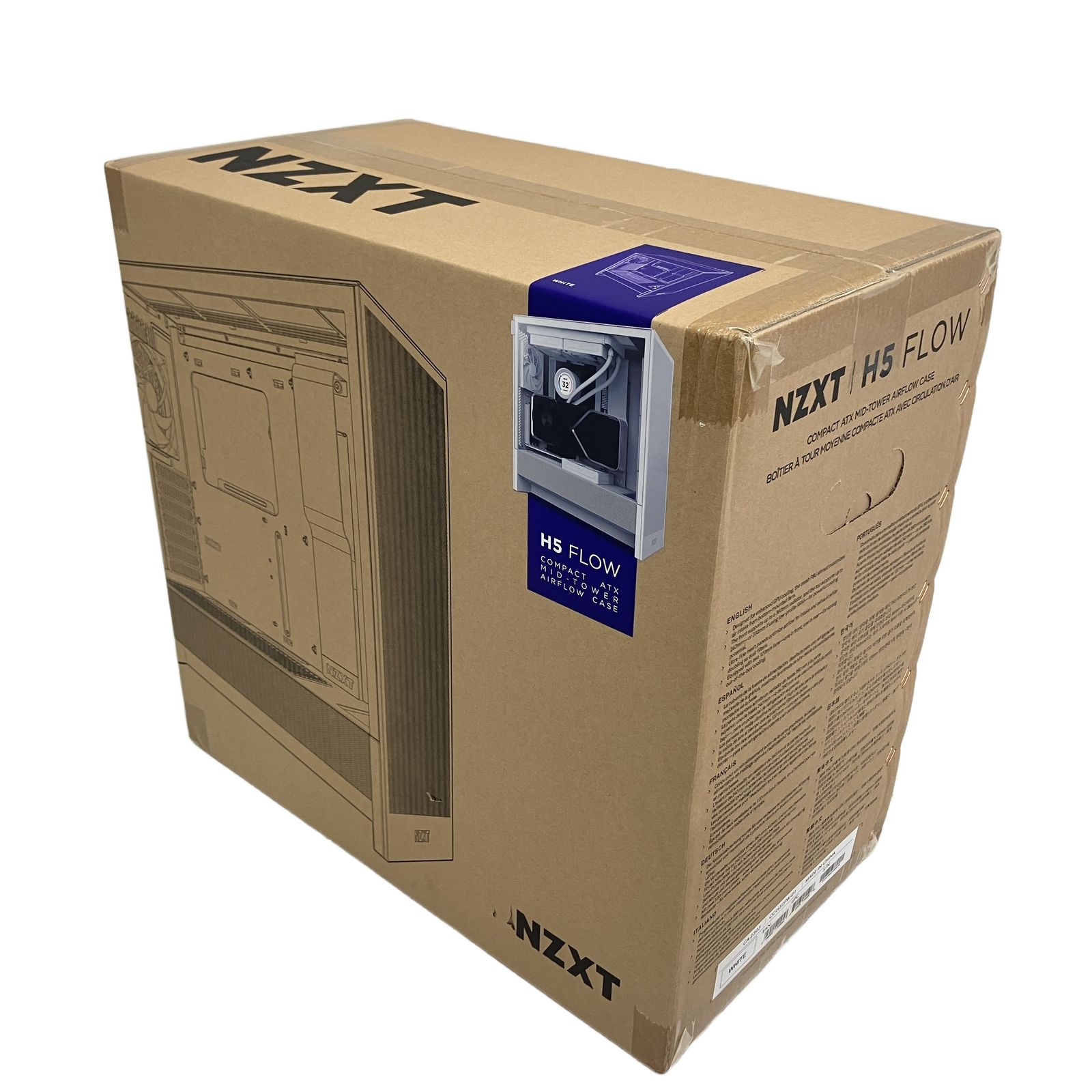 NZXT H5 FLOW PCケース CC-H52FW-01 ホワイト 未使用 未開封 T11487158