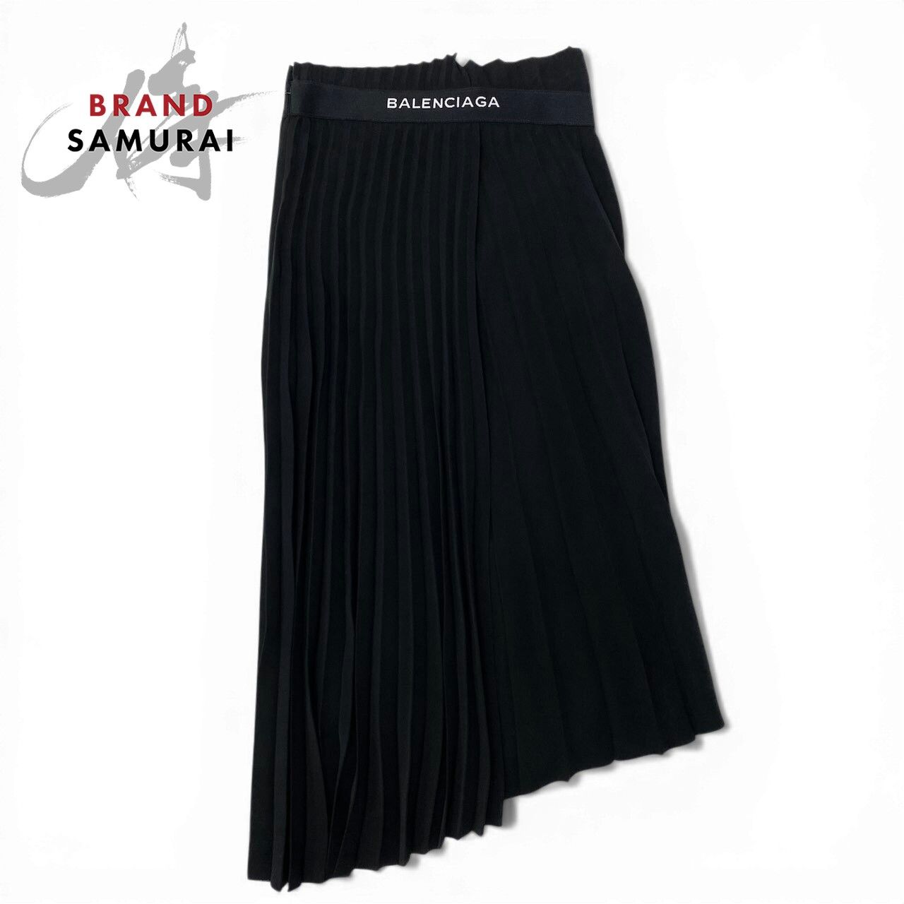 美品 BALENCIAGA バレンシアガ プリーツスカート ラップスカート