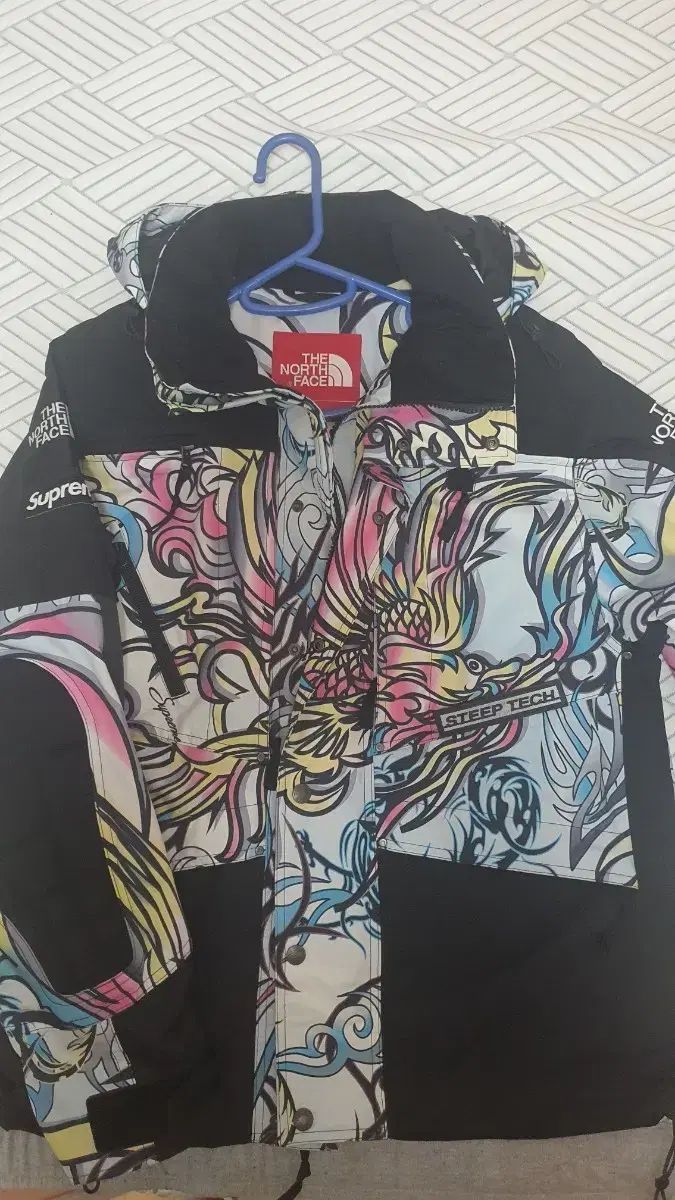 Supreme x THE NORTH FACE steep tech apogee jacket MULTI COLOR Dragon