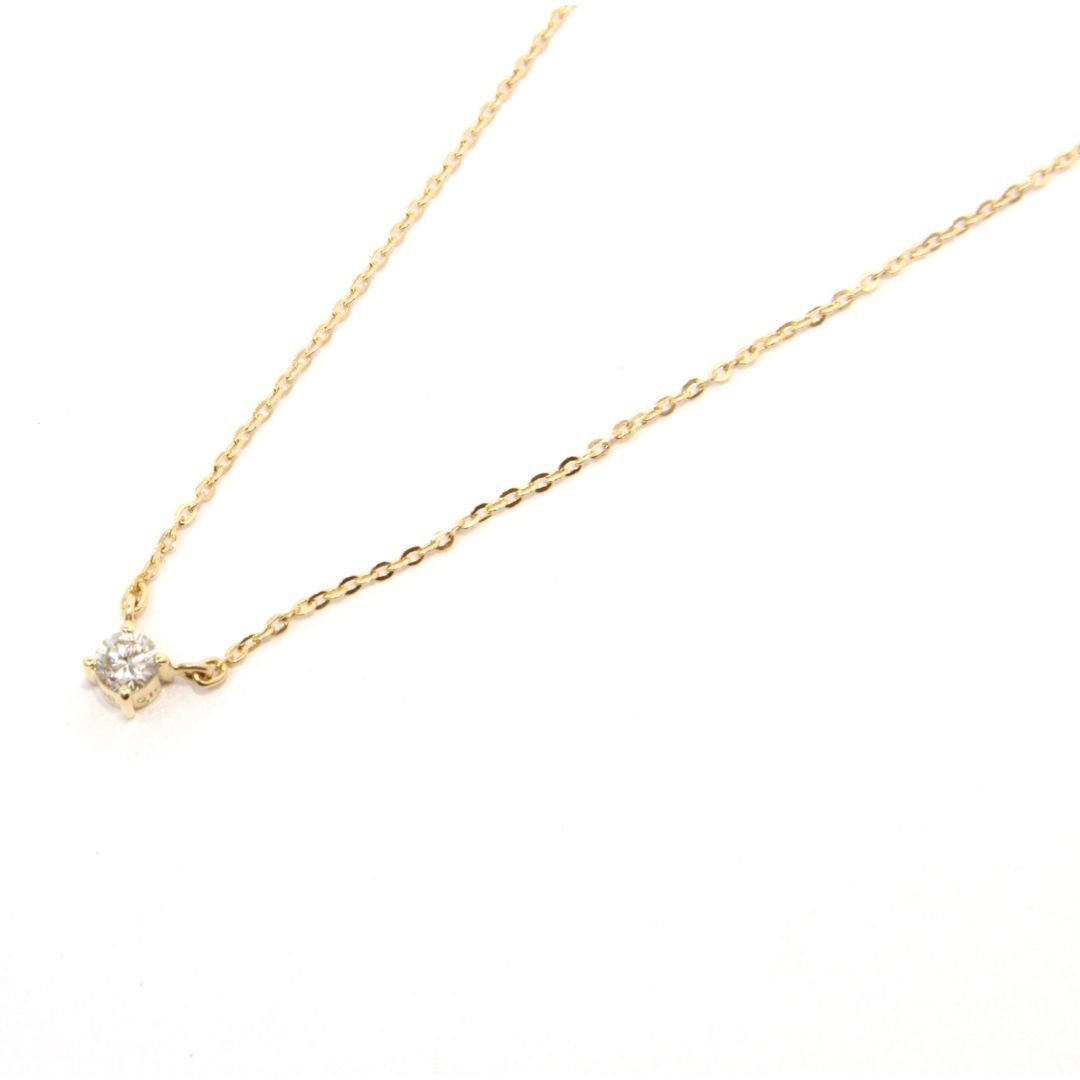 ★【K18】ダイヤモンドネックレス　ネックレス　39cm　ダイヤモンド　金　ゴールド　ジュエリー　アクセサリー　レディース　ファッション　高級