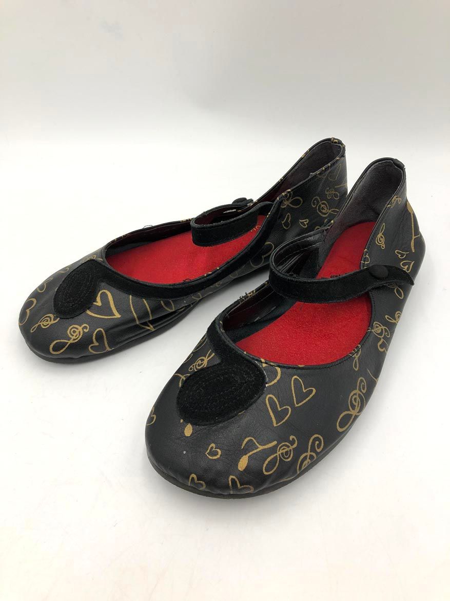 TSUMORI CHISATO TSUMORI CHISATO MUSIC NOTE MOTIFF FLAT SHOES BLACK ■■ WOMEN