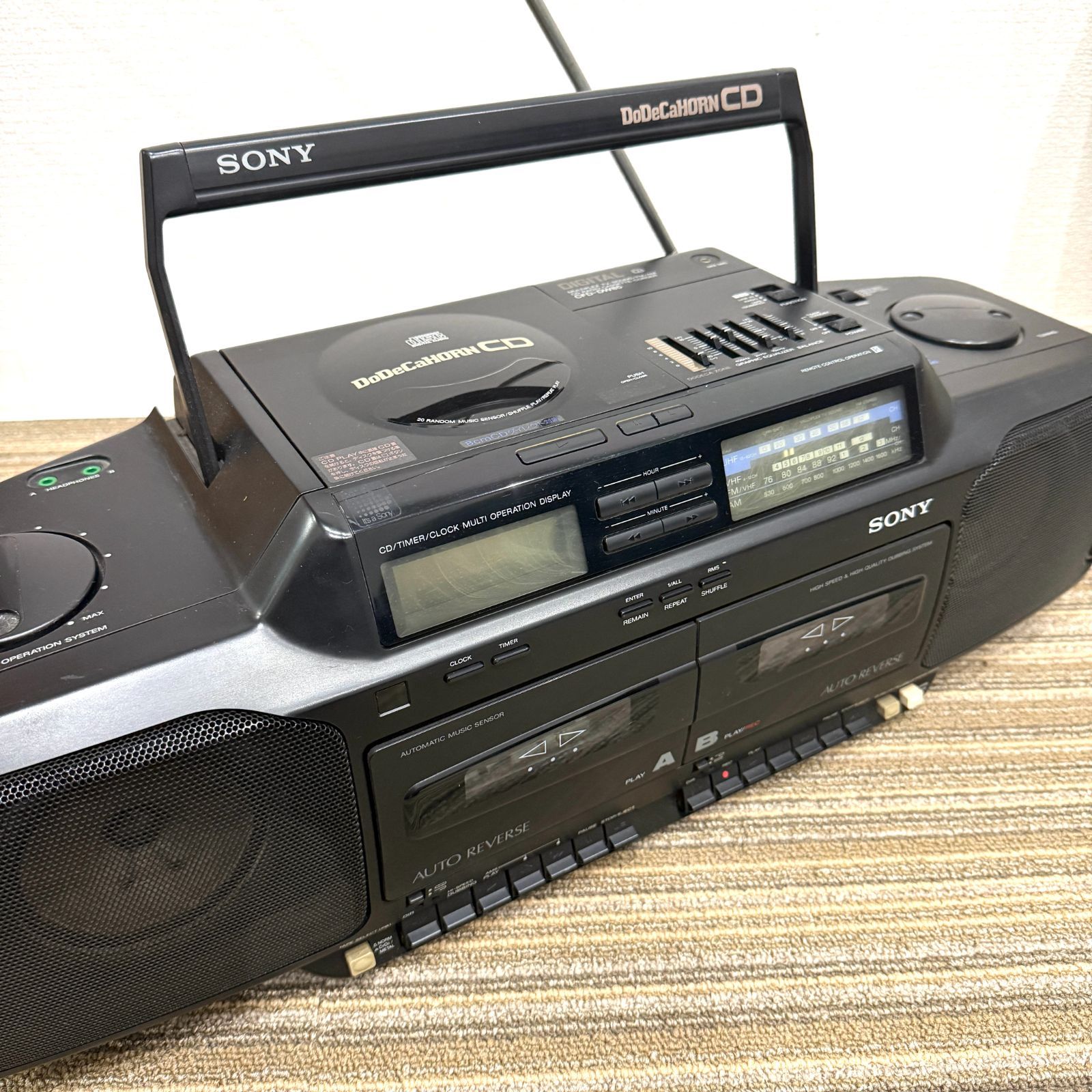 SONY CFD-DW85 ドデカホーン CDラジカセ 昭和レトロ ソニー ジャンク品