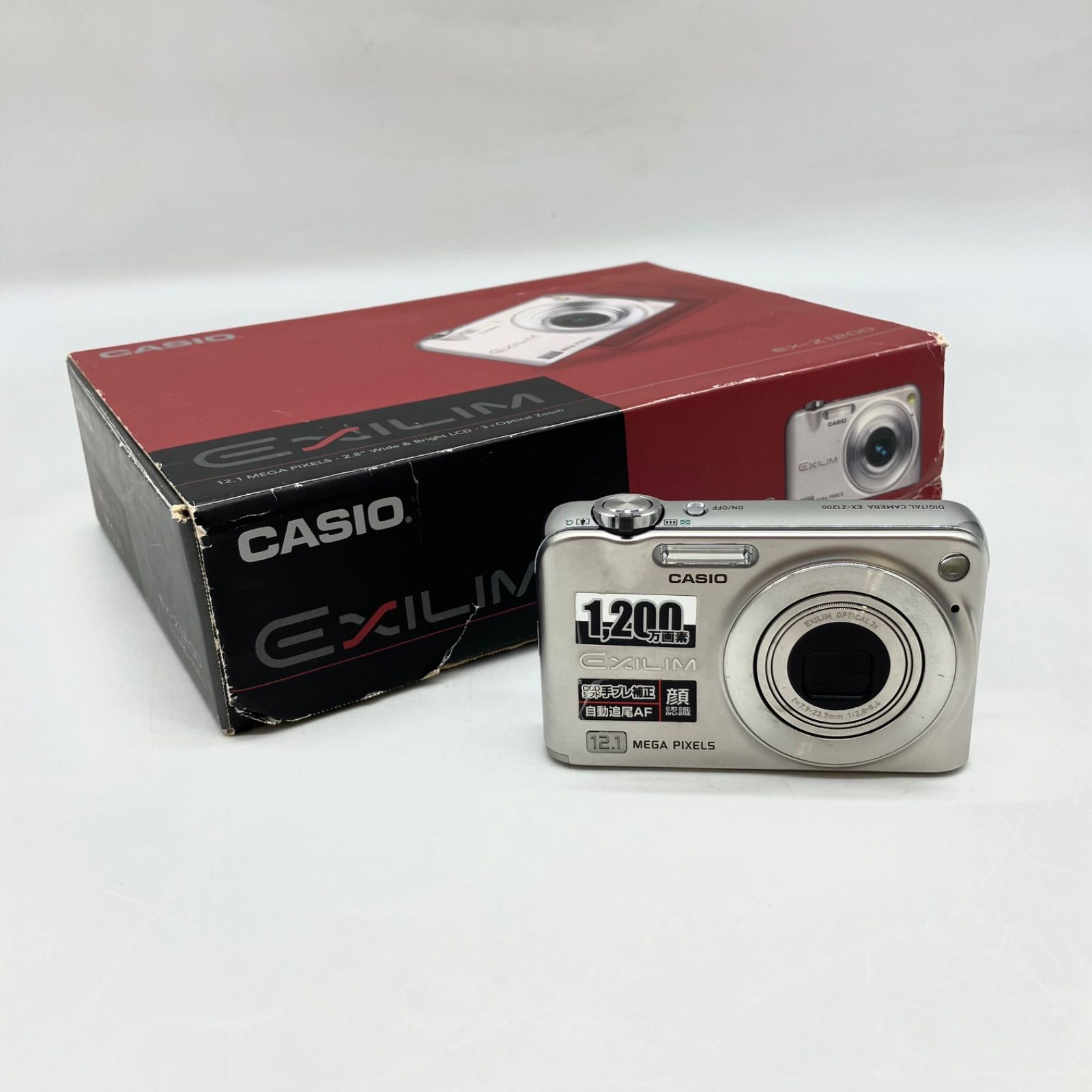 HDN687【通電確認済み】CASIO デジタルカメラ EXILIM EX-Z1200 シルバー