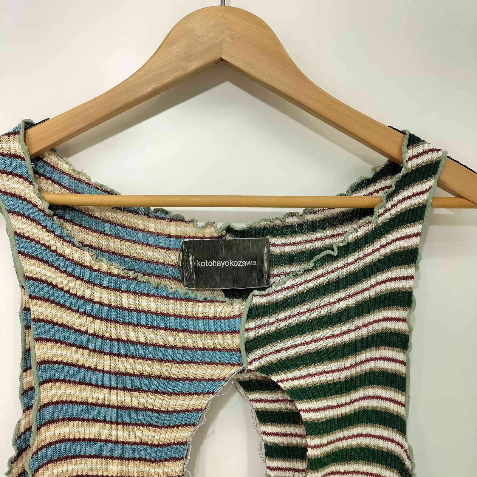 コトハヨコザワ kotohayokozawa DOCKING KNIT TANK ドッキング ニット