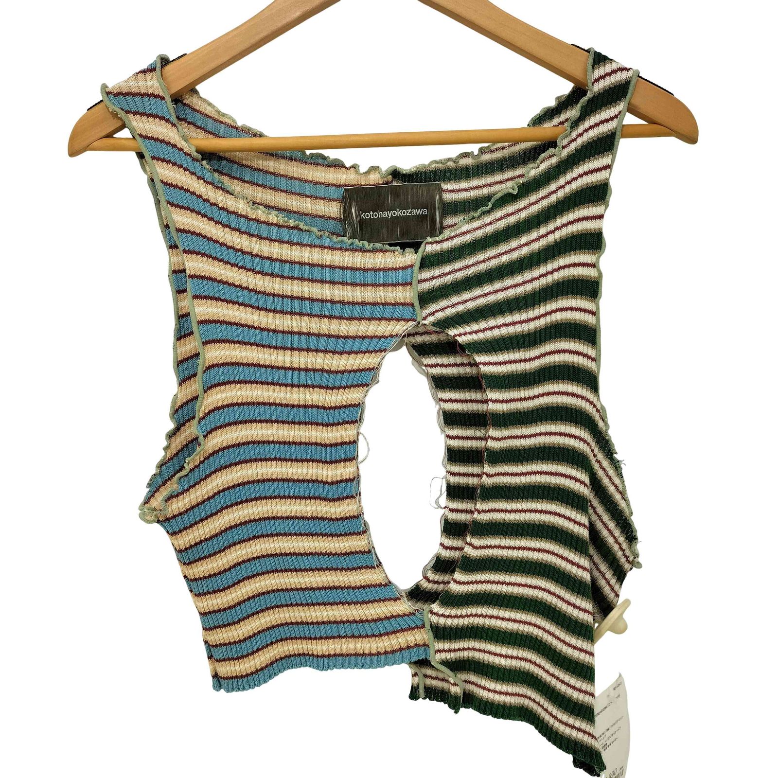 トップス kotohayokozawa DOCKING KNIT TANK コトハヨコザワ kotohayokozawa DOCKING KNIT TANK ドッキング ニット