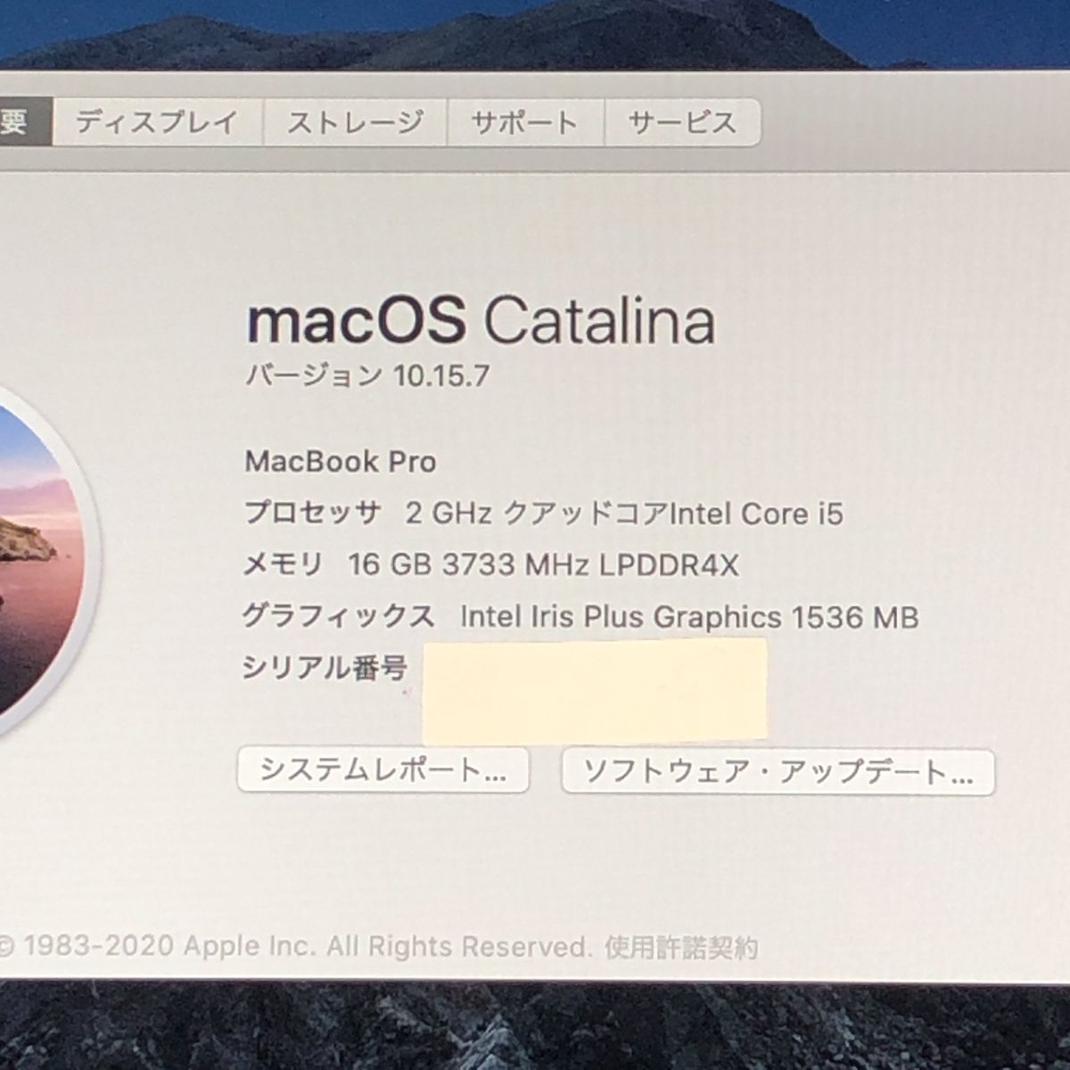 ジャンク MacBook Pro 13