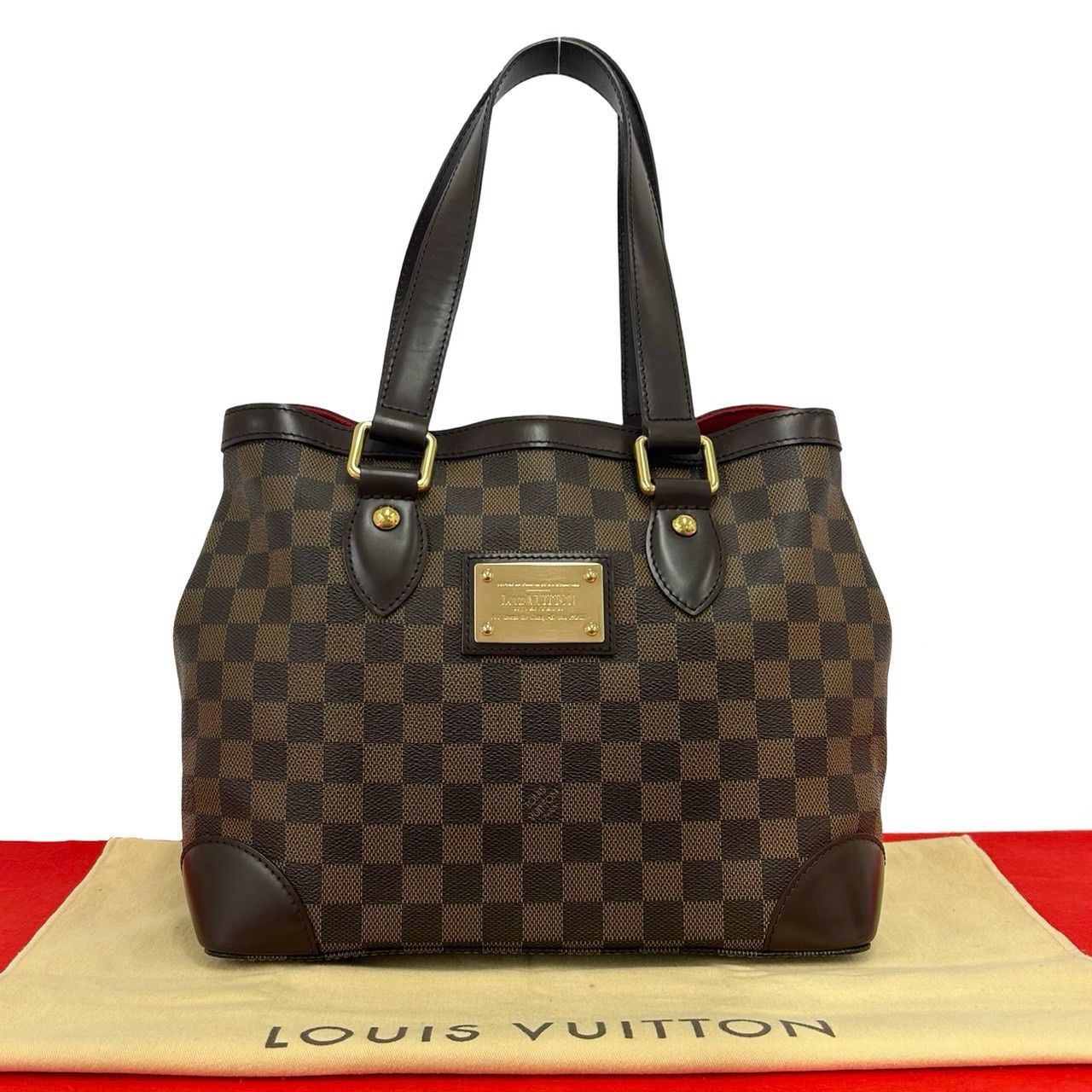 【極美品】LOUIS VUITTON ダミエ ハンドバッグ 極 美品 保存袋付き LOUIS VUITTON ルイヴィトン ハムステッド PM